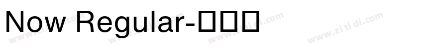 Now Regular字体转换